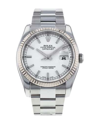 116234 white dial on sale